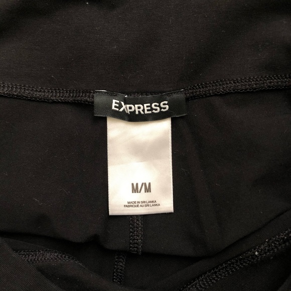 Express Black Leggings with White Stripe - Picture 6 of 6